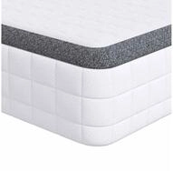 Boxspringmatratze Matratze Mittelweich 90 x 200 cm Wei&szlig; und Grau, vidaXL, 18...