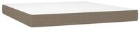 Boxspringmatratze Taschenfederkernmatratze Mittel Taupe 180x200x20 cm Stoff,...
