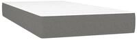 Boxspringmatratze Taschenfederkernmatratze Mittel Dunkelgrau 80x200x20 cm Stoff,