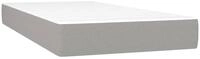 Boxspringmatratze Taschenfederkernmatratze Mittel Hellgrau 90x190x20 cm Stoff,