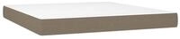 Boxspringmatratze Taschenfederkernmatratze Mittel Taupe 160x200x20 cm Stoff,...