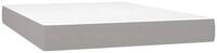 Boxspringmatratze Taschenfederkernmatratze Mittel Hellgrau 140x200x20 cm Stoff,