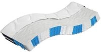 Boxspringmatratze Matratze Taschenfederkern Mittelfest 90x190 cm, vidaXL, 25 cm...