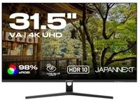 JAPANNEXT JN-V315UHDR 31.5" 4K Ultra HD LCD Schwarz LED-Monitor