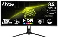 MSI MAG 342CQR Curved-Gaming-Monitor (86 cm/34 ", 3440 x 1440 px, UWQHD, 1 ms