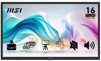 MSI PRO MP165 E6 HDMI, 2xUSB Type C (DP), 1Wx 2 Speaker TFT-Monitor (1920 x...