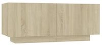 vidaXL Nachttisch Nachttisch Sonoma-Eiche 100x35x40 cm Holzwerkstoff (1-St)