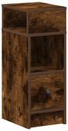 vidaXL Nachttisch NA Nachttisch mit Schublade R&auml;uchereiche 25x31x66 cm