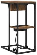 vidaXL Nachttisch Nachttisch Ger&auml;ucherte Eiche 41,5 x 26 x 60,5 cm...