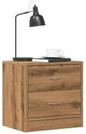 vidaXL Nachttisch NA Nachttische2er Set Artisan-Eiche 40x30x40 cm Spanplatte