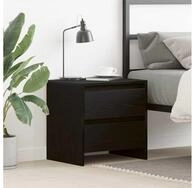 vidaXL Nachttisch, Nachttisch Schwarz Eichen-Optik 45 x 34 x 44,5 cm...