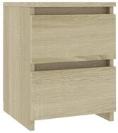 vidaXL Nachtkommode, Nachttisch Sonoma-Eiche 30x30x40 cm Holzwerkstoff