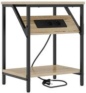vidaXL Nachttisch, Nachttisch Sonoma-Eiche 38 x 30 x 48 cm Holzwerkstoff