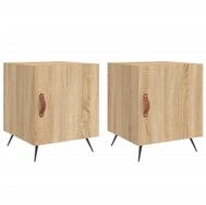vidaXL Nachttisch Nachttische 2 Stk. Sonoma-Eiche 40x40x50 cm Holzwerkstoff...