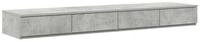 vidaXL Bett Bettschubladen Beton Grau 135 x 36,5 x 16,5 cm Holzwerkstoff (1-tlg)