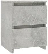 vidaXL Nachtkommode, Nachttisch Betongrau 30&times;30&times;40 cm Holzwerkstoff