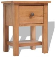 vidaXL Nachtkommode, Nachttisch 36x30x47 cm Massivholz Eiche