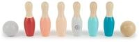 BIECO Lernspielzeug Bieco Mini Kegelspiel f&uuml;r Kinder aus Holz 10 cm 8-tlg. Bowling