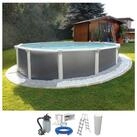 KWAD Rundpool Supreme Design inkl. Sicherheitsleiter und Zubeh&ouml;r (Set, 5-tlg),