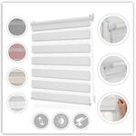 Doppelrollo Duo-Rollo Klemmfix, ohne Bohren, blickdicht, LICHTBLICK ORIGINAL,
