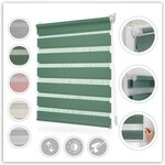 Doppelrollo Duo-Rollo Klemmfix, ohne Bohren, blickdicht, LICHTBLICK ORIGINAL,