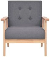vidaXL Sessel, Loungesessel Dunkelgrau Stoff