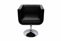 vidaXL Sessel, Loungesessel 2 Stk. Kunstleder Schwarz