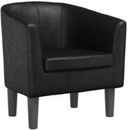 vidaXL Sessel 70 x 56 x 68 cm Clubsessel Schwarz Kunstleder
