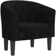 vidaXL Sessel Clubsessel Schwarz Samt (1-St)