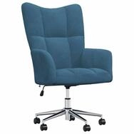 vidaXL Sessel Relaxsessel Blau Samt (1-St)