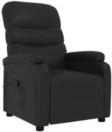 vidaXL Sessel Relaxsessel Elektrisch Schwarz Kunstleder (1-St)