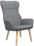 vidaXL Relaxsessel, Sessel Hellgrau Stoff