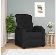 vidaXL Relaxsessel, Relaxsessel Schwarz Stoff