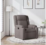 vidaXL Relaxsessel, Relaxsessel Taupe Stoff
