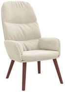 vidaXL Sessel Relaxsessel Cremewei&szlig; Samt (1-St)