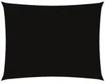 vidaXL Sonnensegel Sonnensegel Oxford-Gewebe Rechteckig 6x8 m Schwarz, (1-tlg)