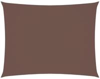 vidaXL Sonnensegel Sonnensegel Oxford-Gewebe Rechteckig 6x7 m Braun, (1-tlg)