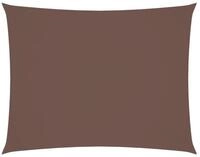 vidaXL Sonnensegel Sonnensegel Oxford-Gewebe Rechteckig 5x7 m Braun, (1-tlg)