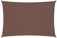 vidaXL Sonnensegel Sonnensegel Oxford-Gewebe Rechteckig 3x5 m Braun, (1-tlg)