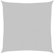 vidaXL Sonnensegel Sonnensegel Hellgrau 2x2 m 100 % Polyester Oxford, (1-tlg)