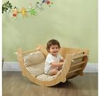 AIYAPLAY Kletterger&uuml;st 3-in-1 Montessori Spielplatz mit Tischplatte, Matte,