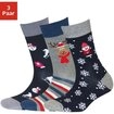 H.I.S Socken (Packung, 3-Paar) mit Weihnachts-Design