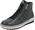 Sneakerboots REMONTE, Damen, Gr. 36, petrolfarben, Leder, Lederimitat, Schuhe