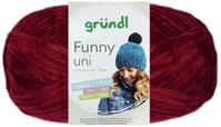 Gr&uuml;ndl Funny Chenille Wolle uni einfarbig zum Stricken H&auml;keln, Chenillegarn