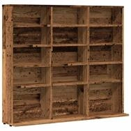 vidaXL CD-Regal CD-Regal Altholz-Optik 100x23x89,5 cm Holzwerkstoff, 1-tlg.