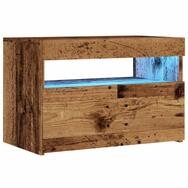 vidaXL TV-Schrank NA TV-Schrank mit LED-Leuchten Altholz-Optik 60x35x40 cm