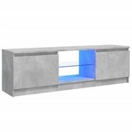 vidaXL TV-Schrank TV-Board mit LED-Leuchten Betongrau 120x30x35,5 cm