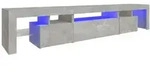vidaXL TV-Schrank NA TV-Schrank mit LED Leuchten Betongrau 215x36,5x40 cm