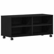 vidaXL TV-Schrank TV-Schr&auml;nk 90 x 35 x 40,5 cm Schwarz Holzwerkstoff (1-St)