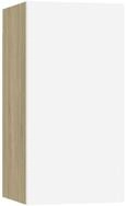 vidaXL TV-Schrank TV-Schrank Wei&szlig; Sonoma-Eiche 30,5x30x60 cm Holzwerkstoff...